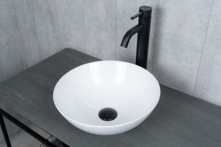 Раковина Gid 9081W 51243 накладная белая 36x36x14